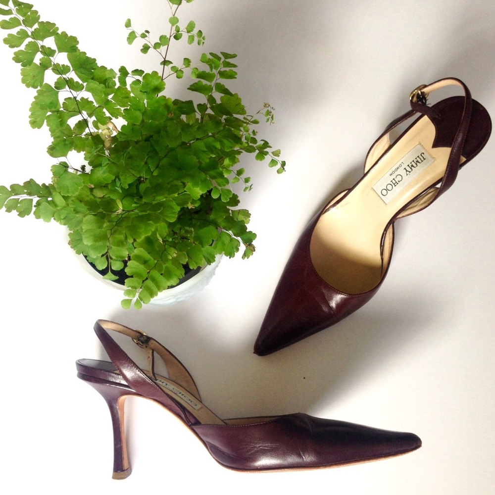 Jimmy Choo Burgundy Heels